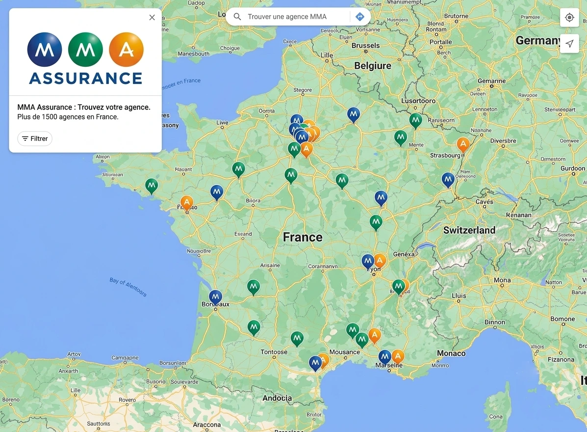 Assurance en France _ quelles agences MMA dans ma région